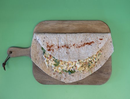 Egg salad wrap