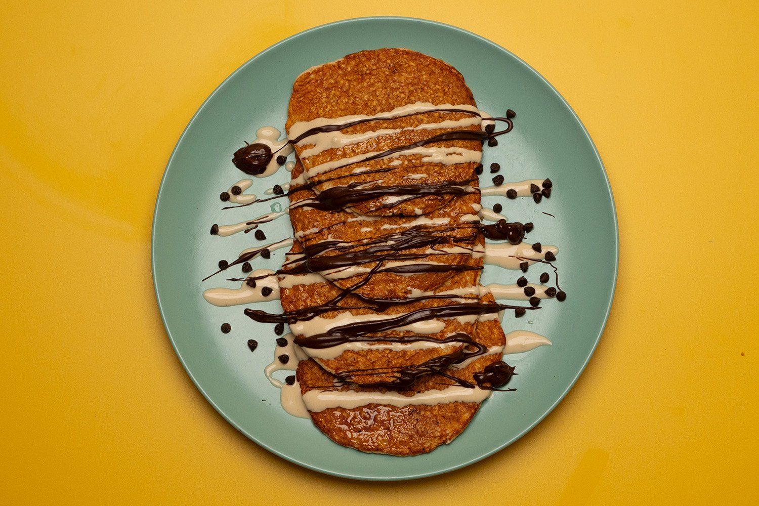 Pancakes με bitter σοκολάτα