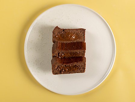 Chocolate protein lava cake
