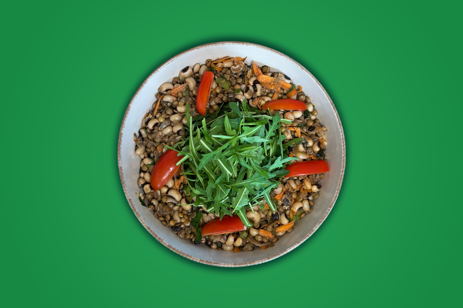 Φακές με μαυρομάτικα και καραμελωμένα κρεμμύδια