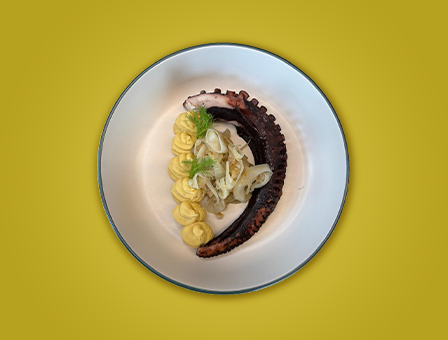 Χταπόδι ψητό με φάβα