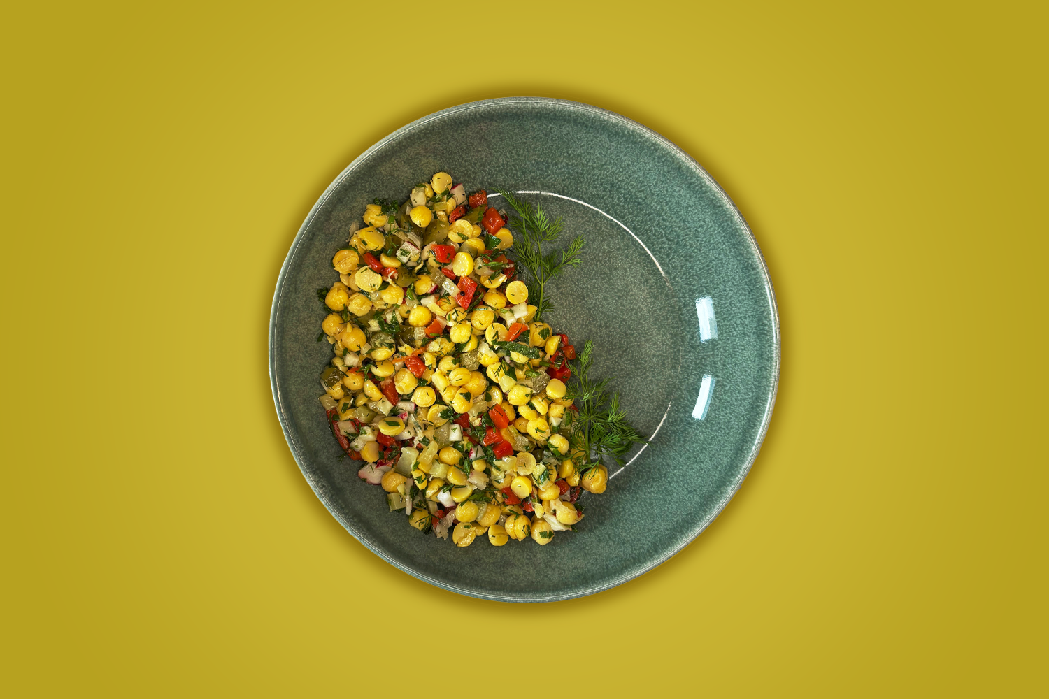 Ρεβυθοσαλάτα με φρέσκα μυρωδικά