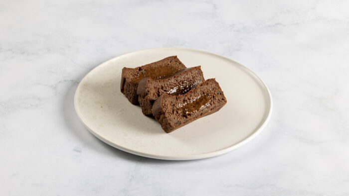 Chocolate protein lava cake image